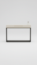 Glass-Top Console Table With Secret Compartment