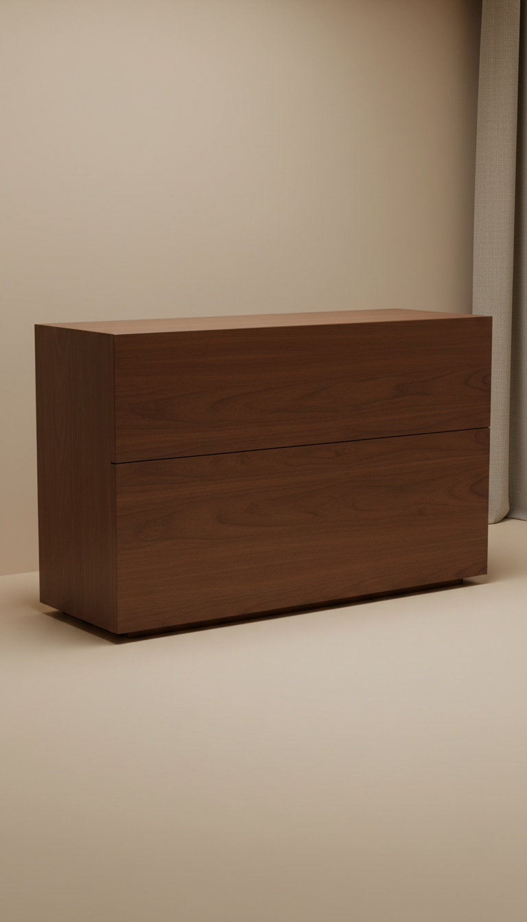 Walnut Desk With Hidden Drawer