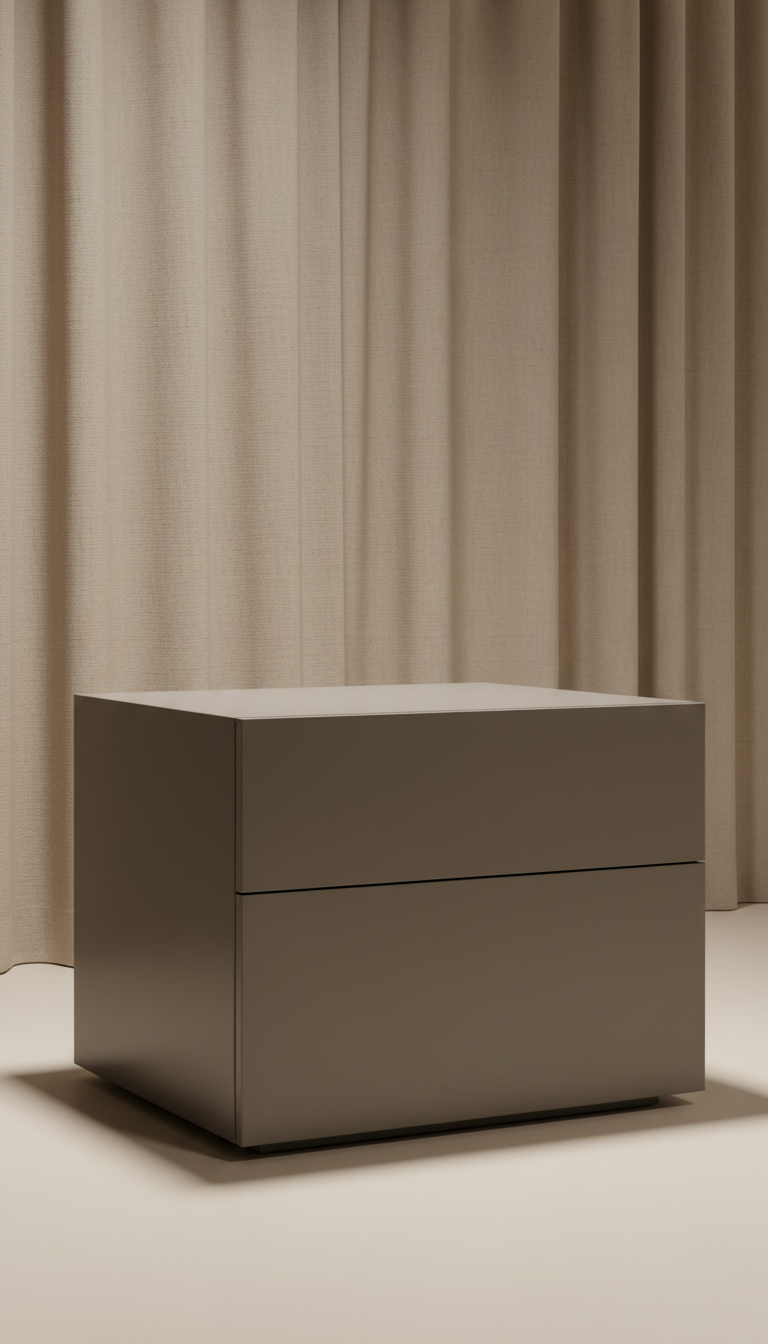 Metal Console With Concealed Safe